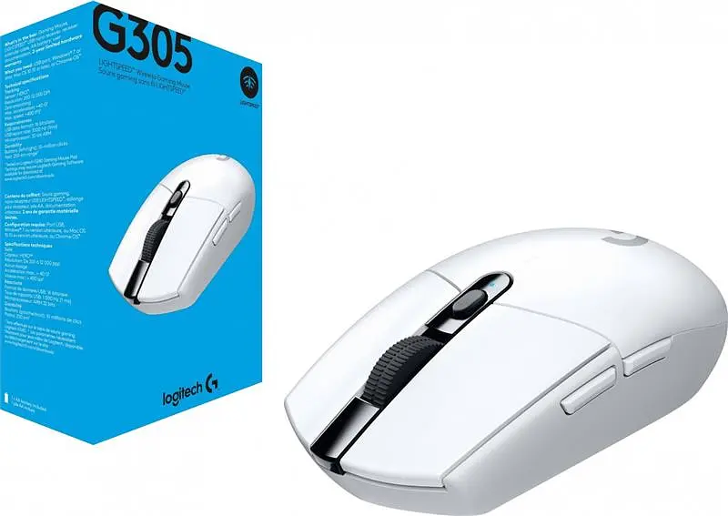 Миша бездротова Logitech G305 (910-005291) White USB - фото 2