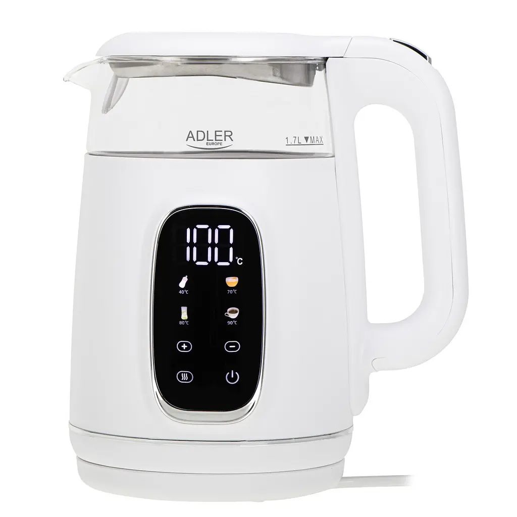 Електрочайник Adler AD 1305 white/silver