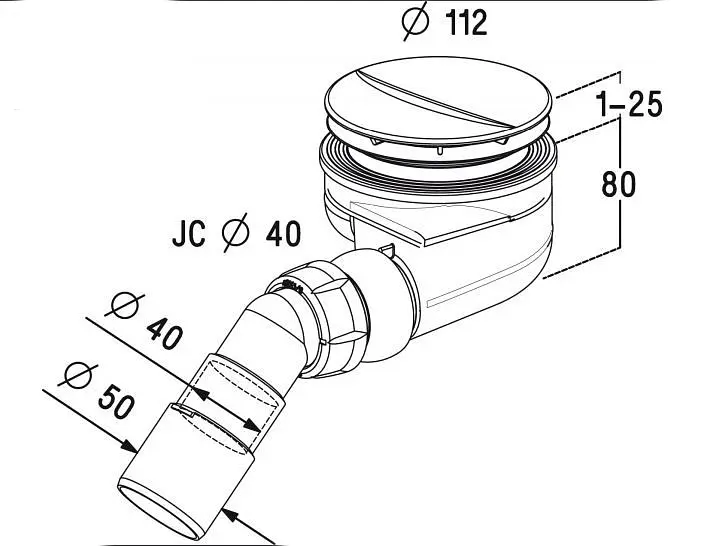Сифон для душових піддонів Radaway Turboflow TB90 - фото 2