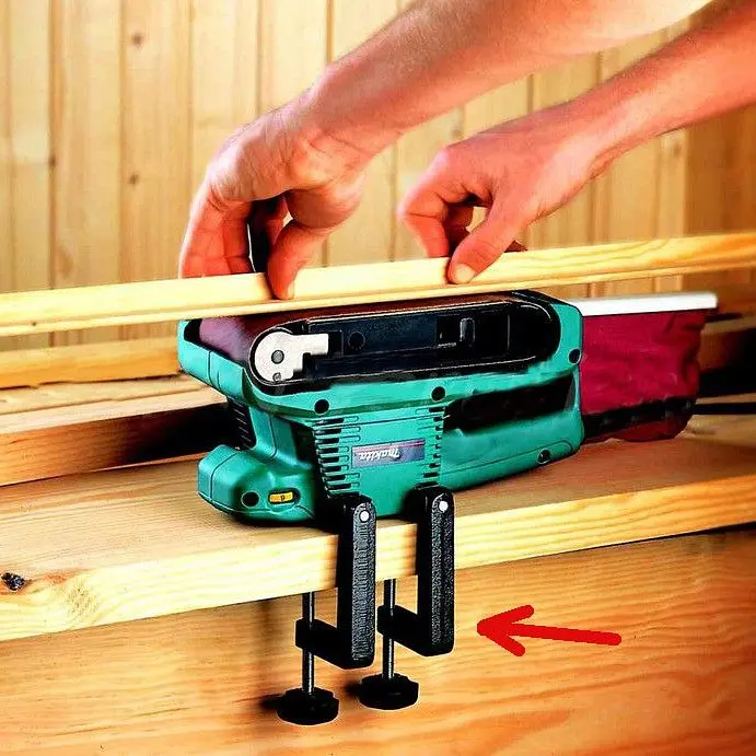 Комплект затискачів для стрічкових шліфмашин Makita 9910, 9911 (192694-6) - фото 3