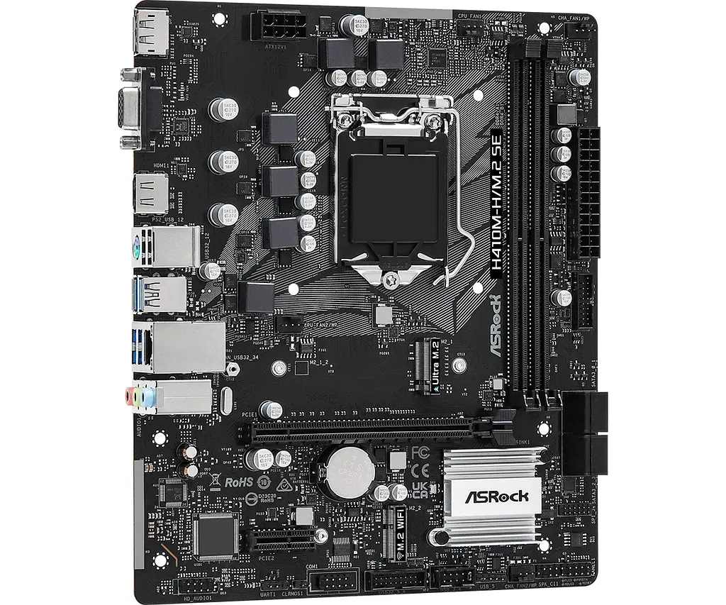 Материнская плата ASRock H410M-H/M.2 SE Socket 1200 - фото 4