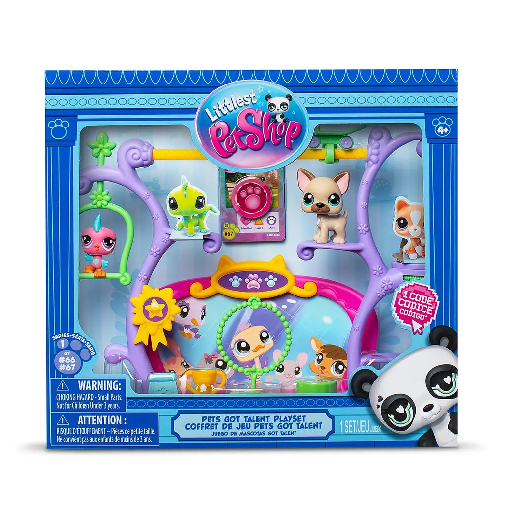 Ігровий набір LITTLEST PET SHOP – ШОУ ТАЛАНТІВ (2 фігурки, сцена, аксес.) LITTLEST PET SHOP 00558