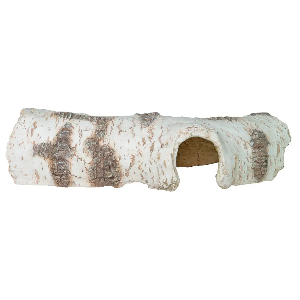 Декорація укриття Hobby Birch Tunnel 3 32,5×14×8 см для тераріуму та акваріума (36517) - фото 4