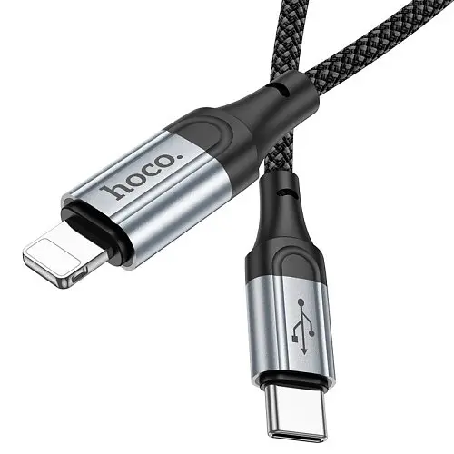 PD Кабель HOCO X102 Fresh PD Charging Data Cable iP 27W/1m. чорний - фото 4