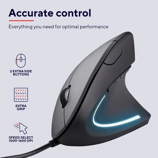 Вертикальна миша Trust Verto Ergonomic (22885) - фото 4