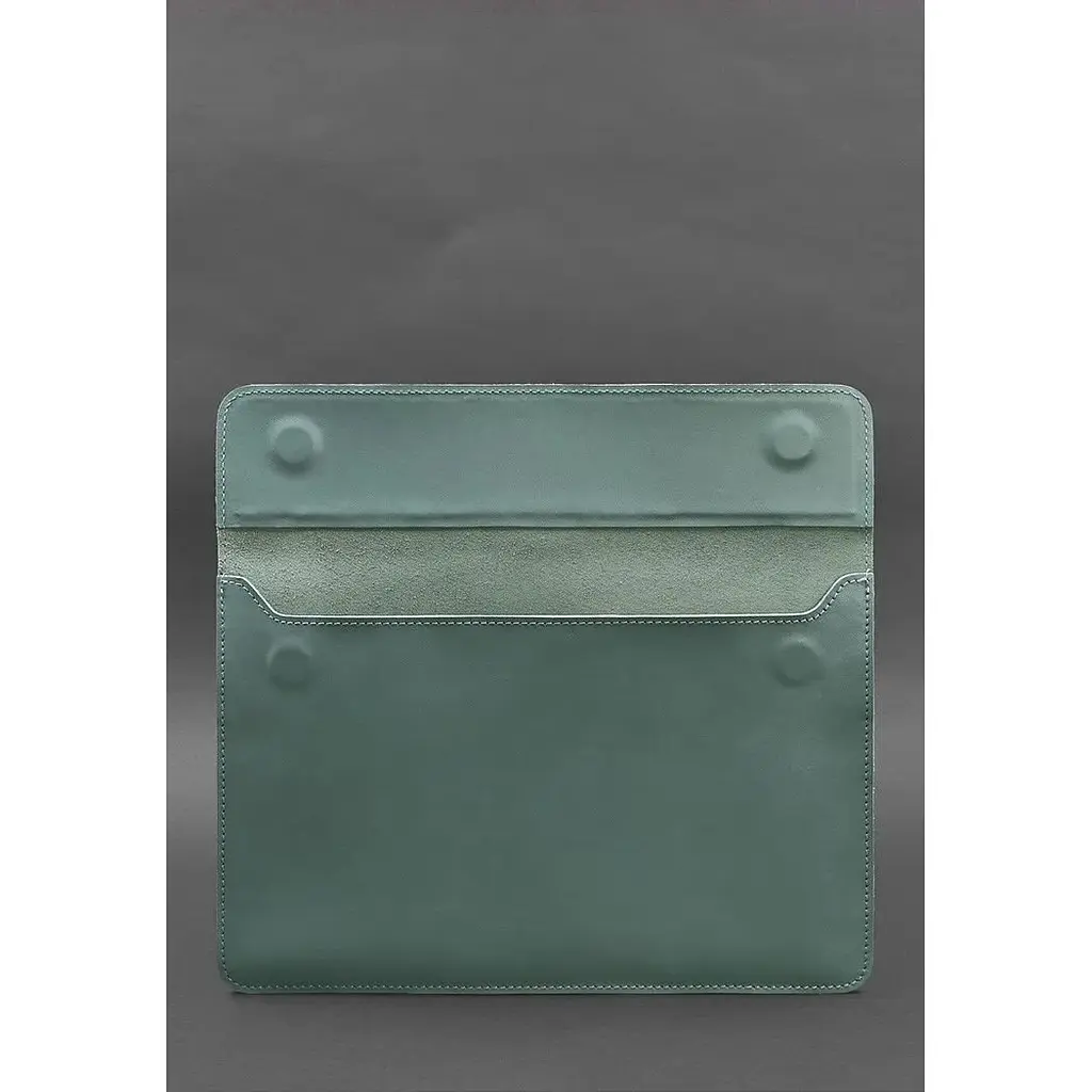 Шкіряний чохол-конверт BlankNote на магнітах для MacBook 14 Бірюзовий - фото 3