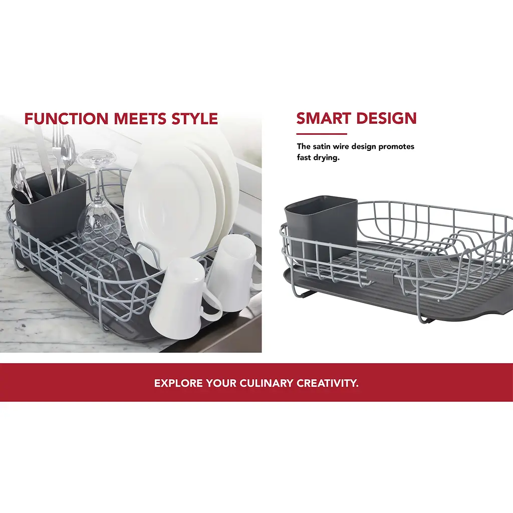 Підставка для сушки посуду KitchenAid Sinkware сіра (KEG197OSGR) - фото 9
