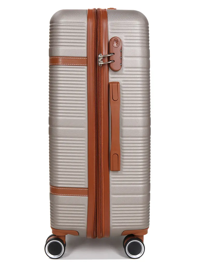 Валіза середня M ABS-пластик Worldline Airtex 629 67×45×27см 74л Шампань - фото 5