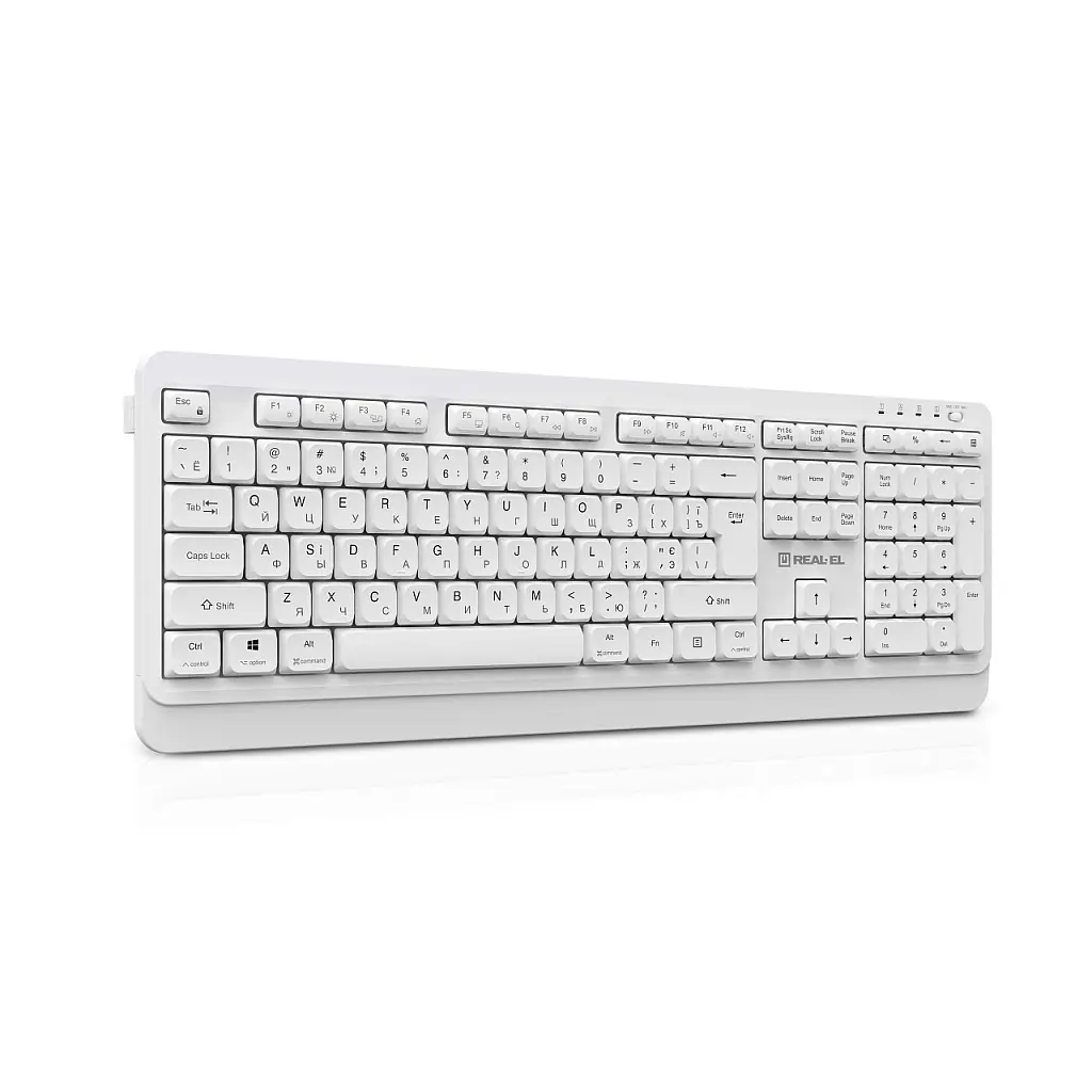 Клавіатура REAL-EL RK-761W Wireless White (EL123100059) - фото 5