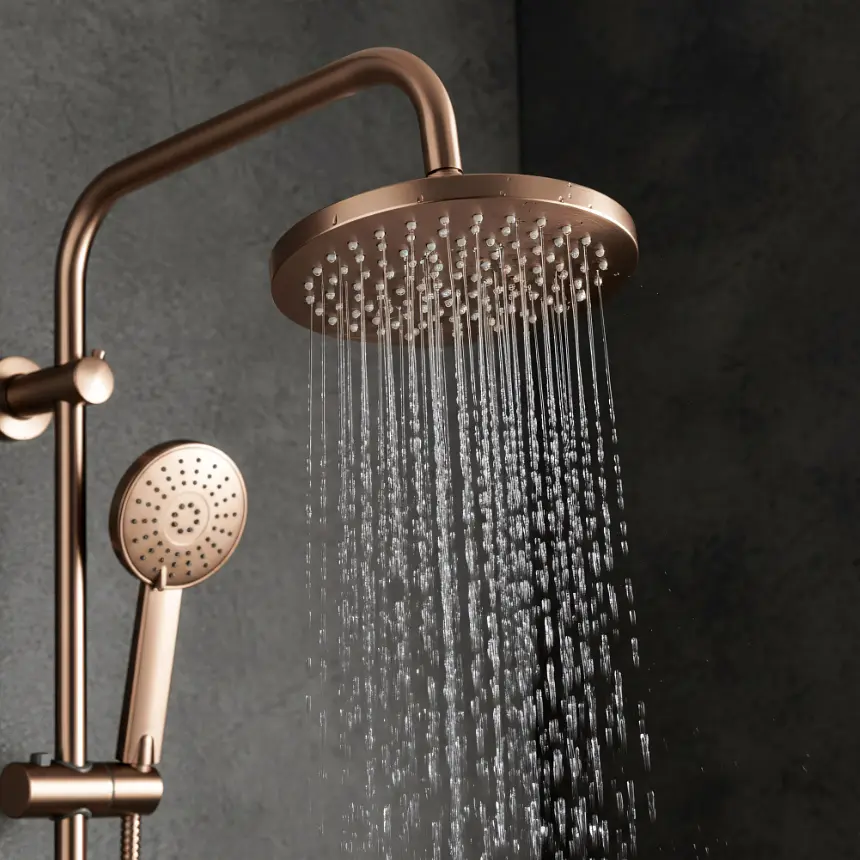 Душова система з виливом Rea Luis brushed copper REA-P7156 - фото 4