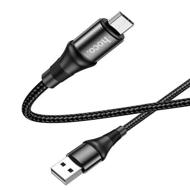 USB Cable Hoco X50 Excellent Micro USB Black 1m - фото 3