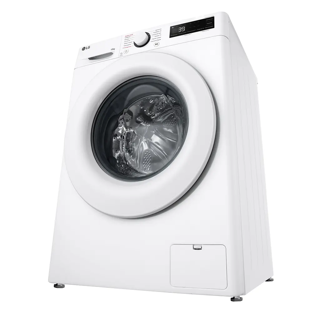 Пральна машина LG фронтальна, 10кг, 1400, A, 57см, дисплей, пара, інвертор, білий - фото 10