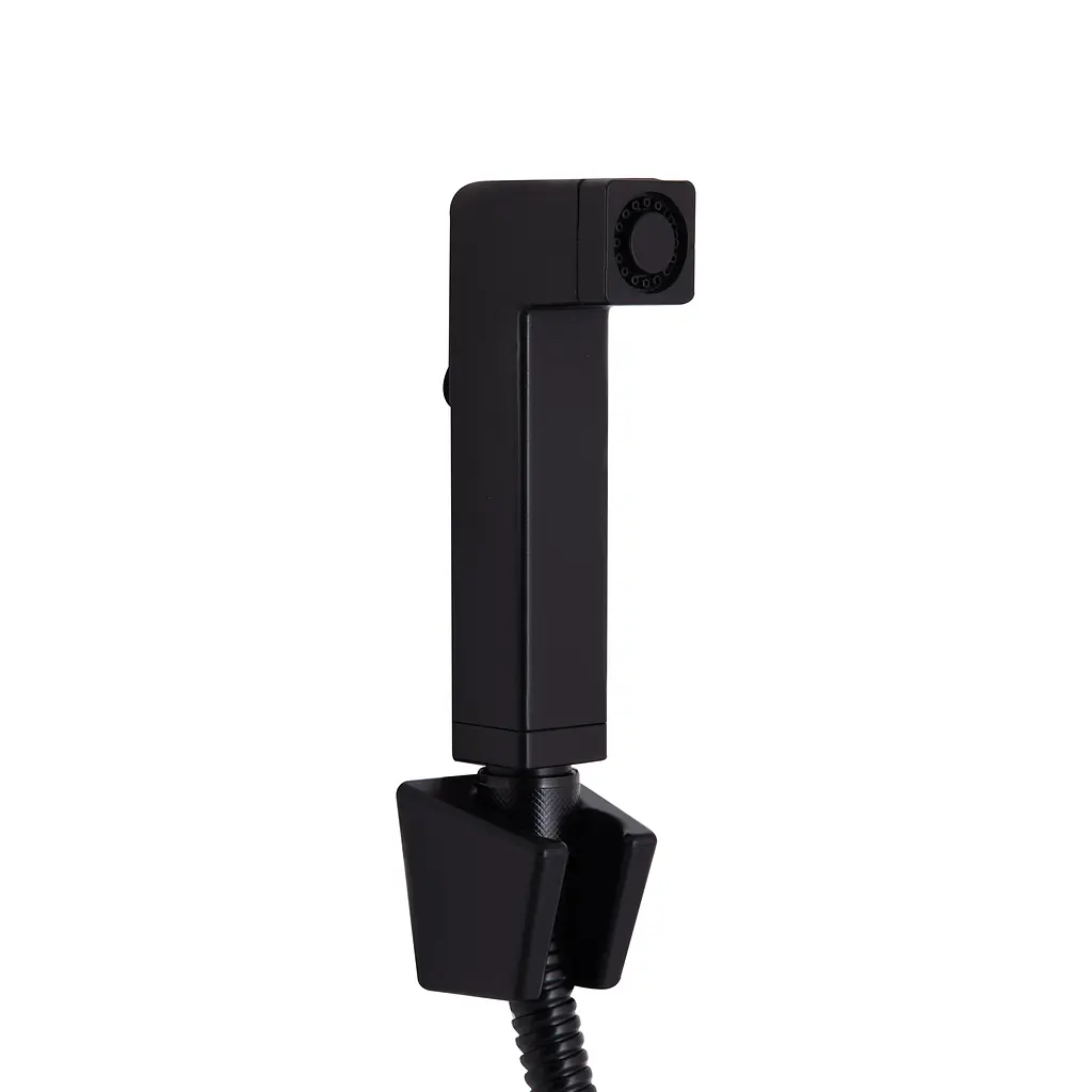 Смеситель с гигиенической лейкой Qtap Gemini QTGEM272BLM45690 Black matt, черный матовый - фото 3