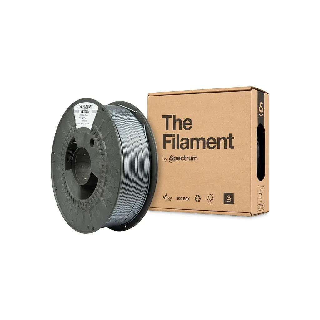 Пластик для 3D-принтера The Filament PETG Lite 1.75 мм SILVER 1 кг (TF-24241) - фото 3