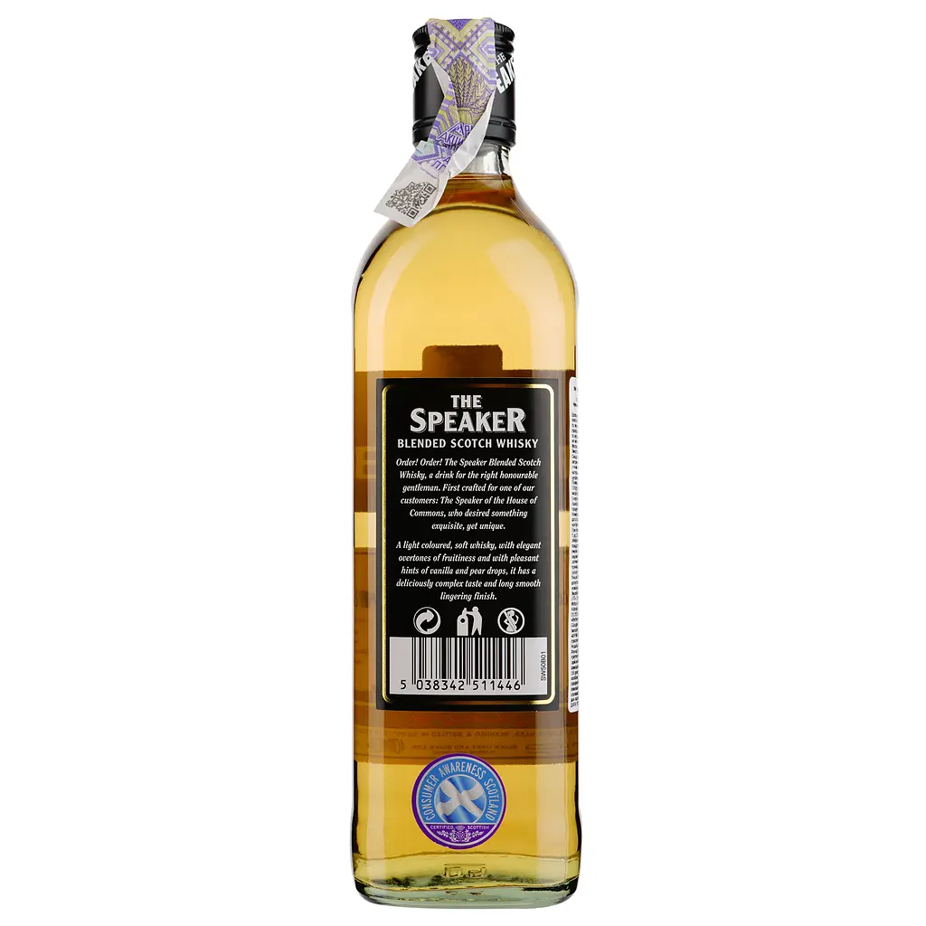 Виски шотландский Speaker 3 YO Blended, 40%, 0,5 л - фото 2