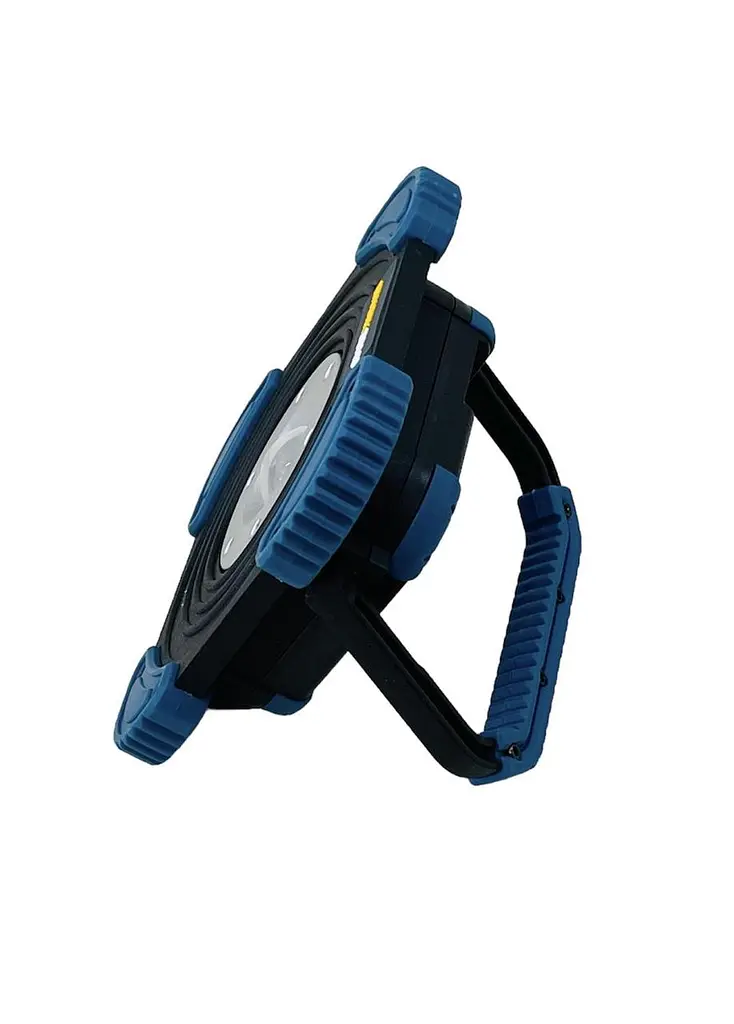 Прожектор акумуляторний з Powerbank Work Zone 49255 IP64, 2 порти USB, 2 режими освітлення, ударостійкий 1 шт. чорний (49255) - фото 3