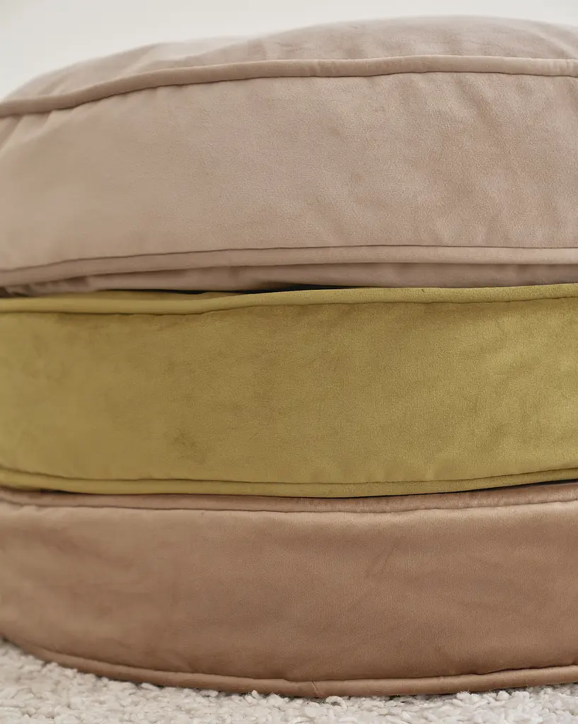 Лежак-подушка ортопедична для собак "Pearl" з ефектом пам'яті Memory Foam трав'яний М 85см - фото 6