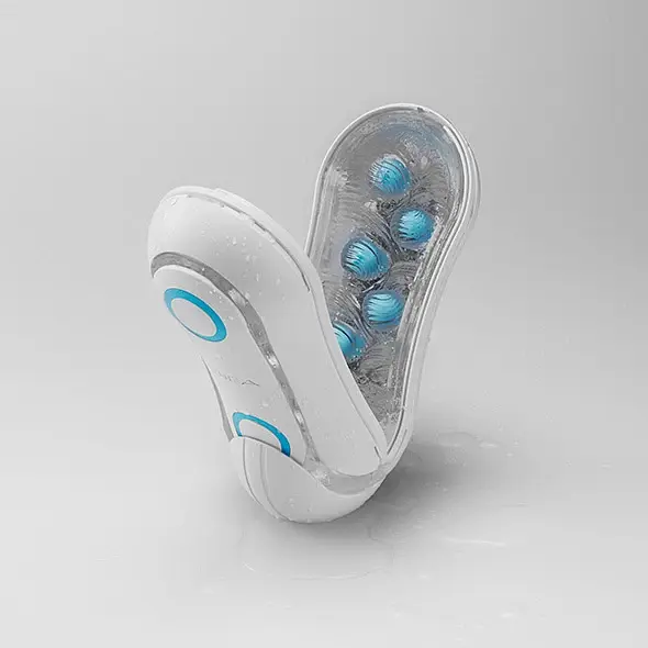 Мастурбатор Tenga Flip Orb Blue Rush голубой - фото 3