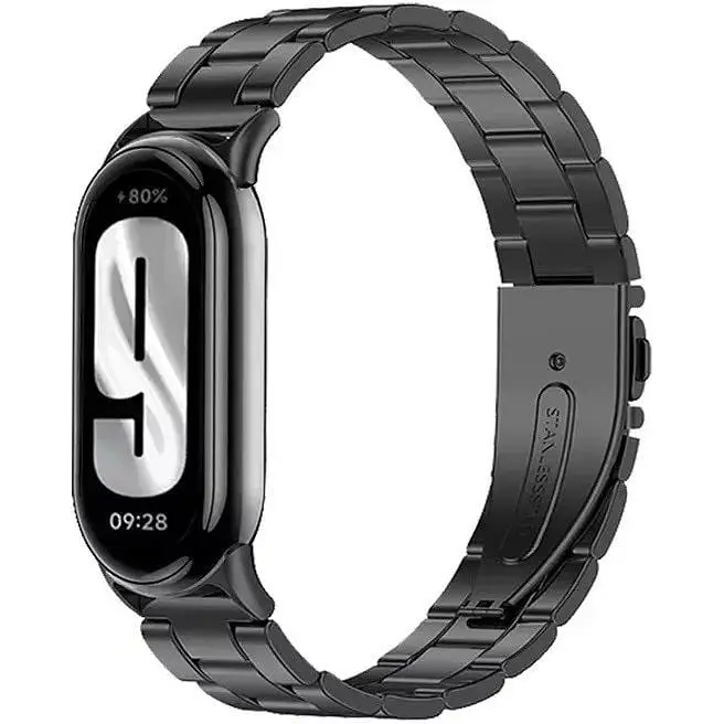 Фитнес-браслет Xiaomi Smart Band 9 Mystic Rose + металлический ремешок Type C Black - фото 7