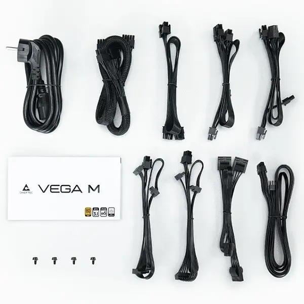 Блок живлення 850W Chieftec VEGA PPG-850-C ATX 3.1 135mm, 80+ Золотистий, Fully modular, Retail - фото 8