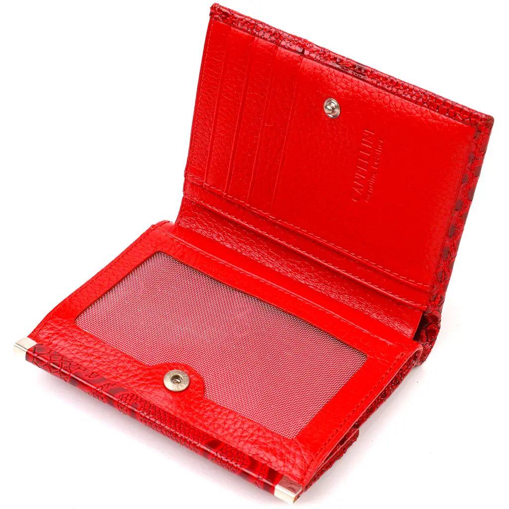Женский кожаный кошелек Canpellini 12х9.8х1.5 см acs0025493 - фото 3