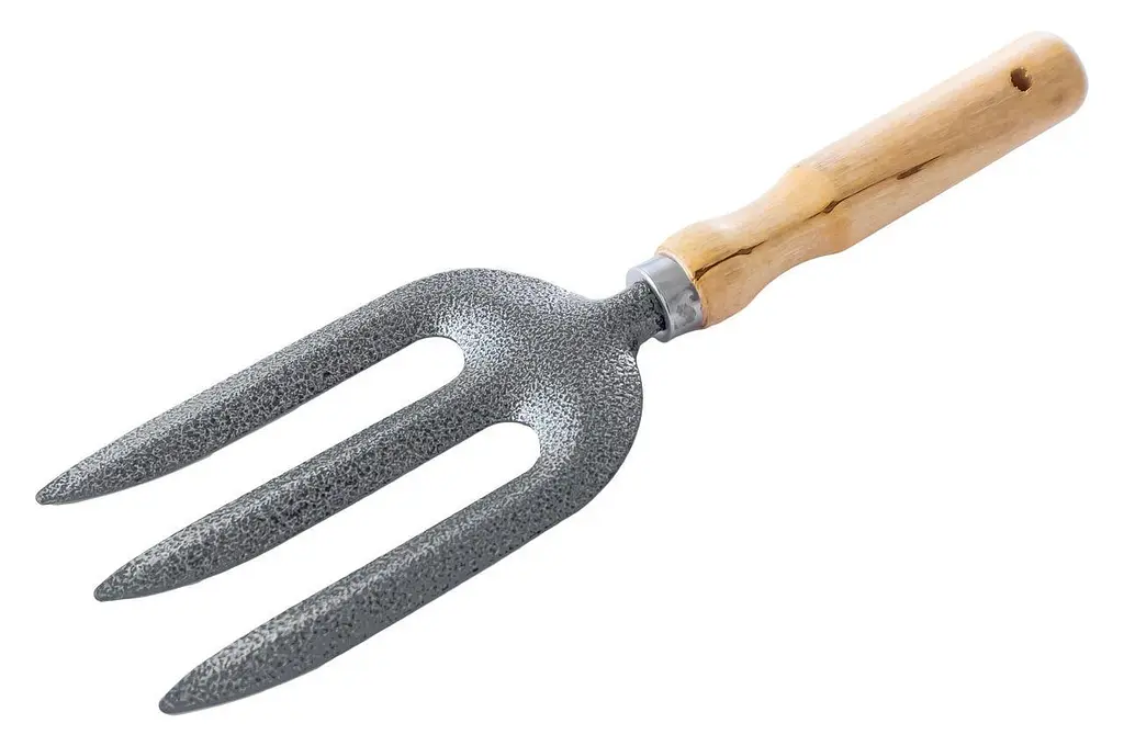 Вилка посадочная садовая Mastertool 265 x 80 мм деревянная ручка - фото 2