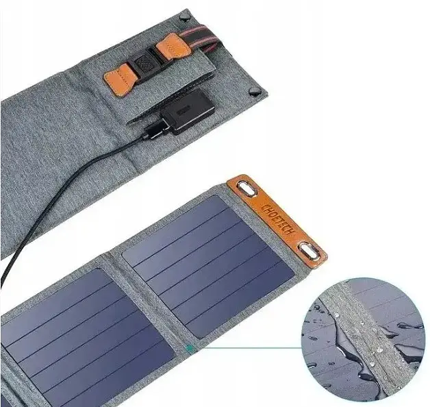 Складаний сонячний зарядний пристрій Solar panel 14 W B09B95QZXK Сонячна панель - фото 2