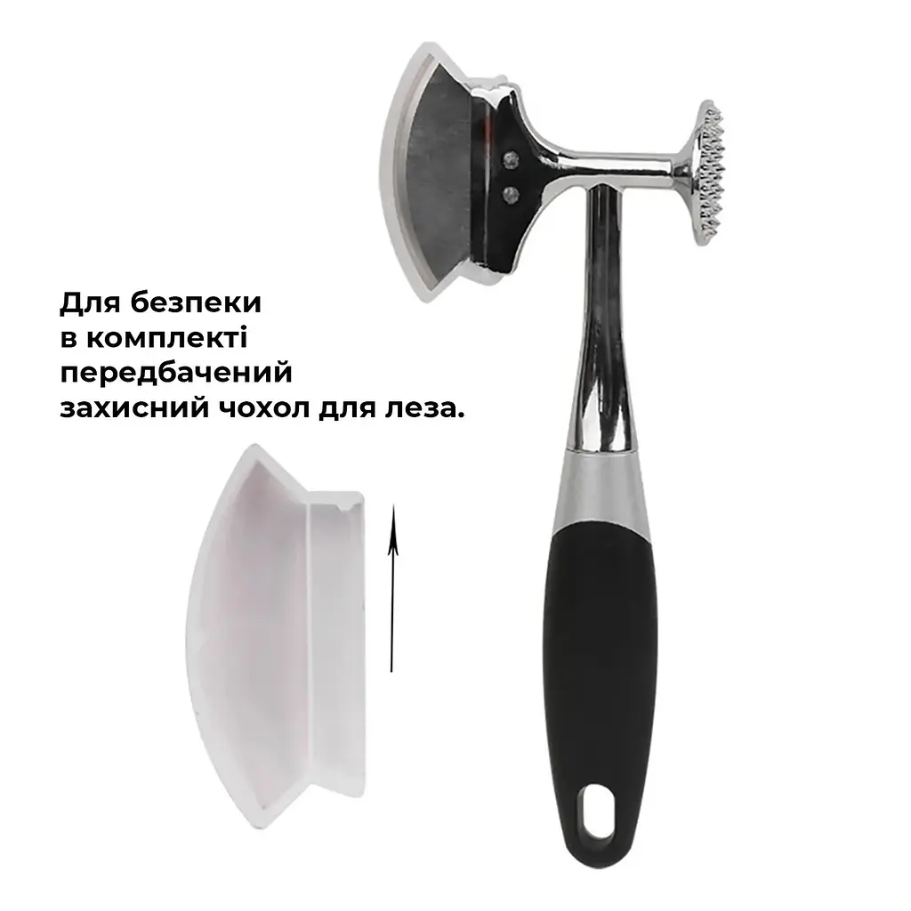Кухонний молоток сокира топірець для м'яса двосторонній 22 см, Kitchen Master 87950 - фото 2
