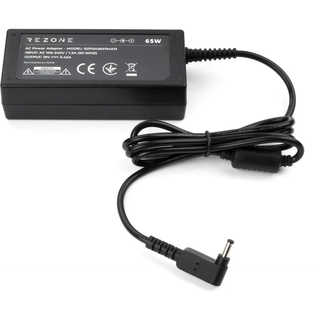 Блок живлення до ноутбуку Rezone ASUS 65W 19V 3,42A 4.0 *1.35 (RZPSAS65194013) - фото 4