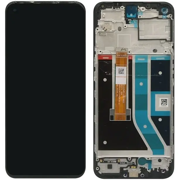 Дисплей OnePlus Nord N100 чорний, p/n: BV065WBM-L03-MB00, PRC, з рамкою