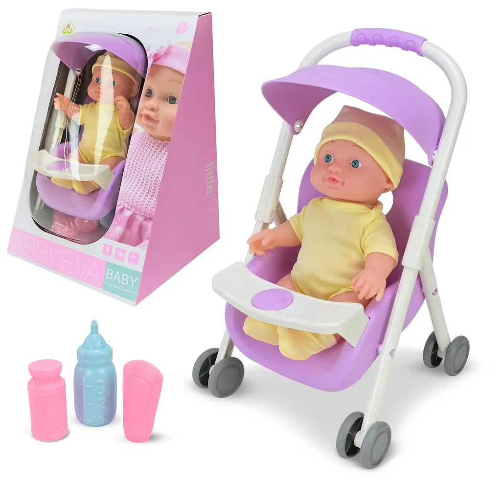 Інтерактивний ігровий набір Little Baby з лялькою-пупсом та коляскою (YL338-2)