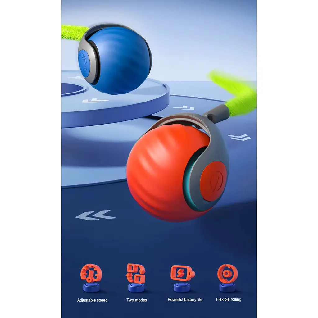 Іграшка для котів Me&Pet Інтерактивний м'яч синій (NMP20-1) - фото 7
