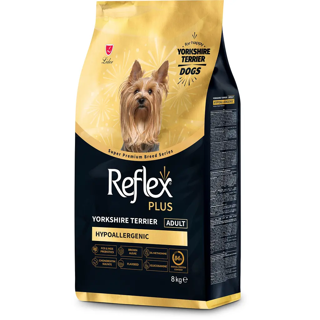 Полноценный и сбалансированный сухой корм Reflex Plus Yorkshire Terrier Adult для собак породы йоркширский терьер 8 кг - фото 2