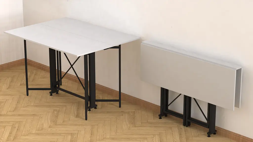 Стол-книга трансформер Спайдер Ferrum-decor 750x1150x880 Черный металл ДСП Белое 16 мм (FRD-105088) - фото 10