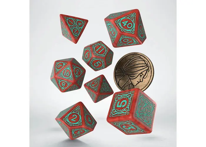 Набір кубиків The Witcher Dice Set. Triss - Merigold the Fearless , 7 шт. (SWTR02) - фото 2