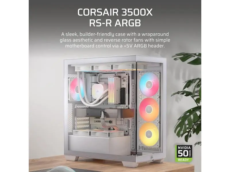 Корпус Corsair 3500X RS-R ARGB White (CC-9011323-WW) - фото 2