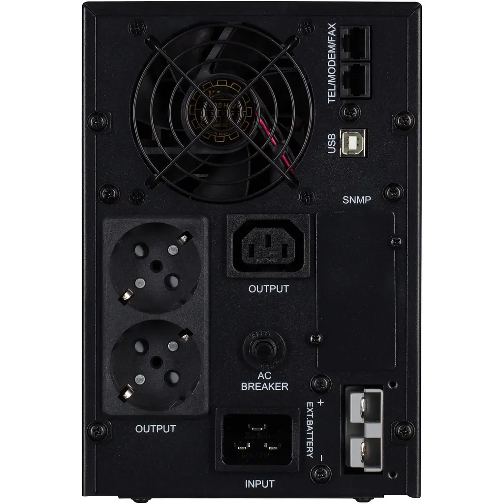Источник бесперебойного питания 2E PS2000L, 2000VA/1600W, на внешние АКБ 4x12В, 2xSchuko+1xC13 - фото 3