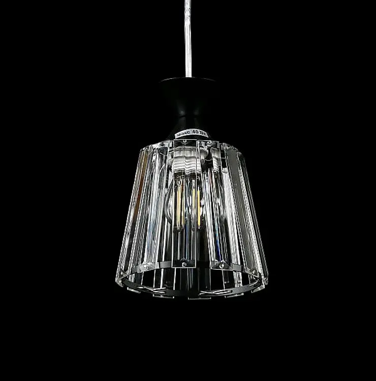 Люстра стельова Splendid Ray L7348/1, E27, регульована висота 22-55 см, Чорний, білий, сучасний стиль для дому - фото 2