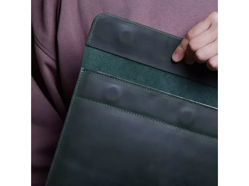 Чохол для ноутбука InCarne Klouz MacBook Pro 16 2019-2025 (вінтажний) зелений (klouz-green-vintage-pro-16) - фото 6