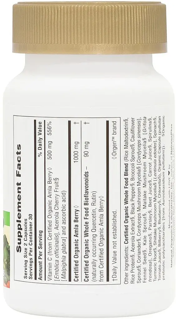 Вітаміни та мінерали Natures Plus Source of Life Garden Vitamin C, 60 вегакапсул - фото 2