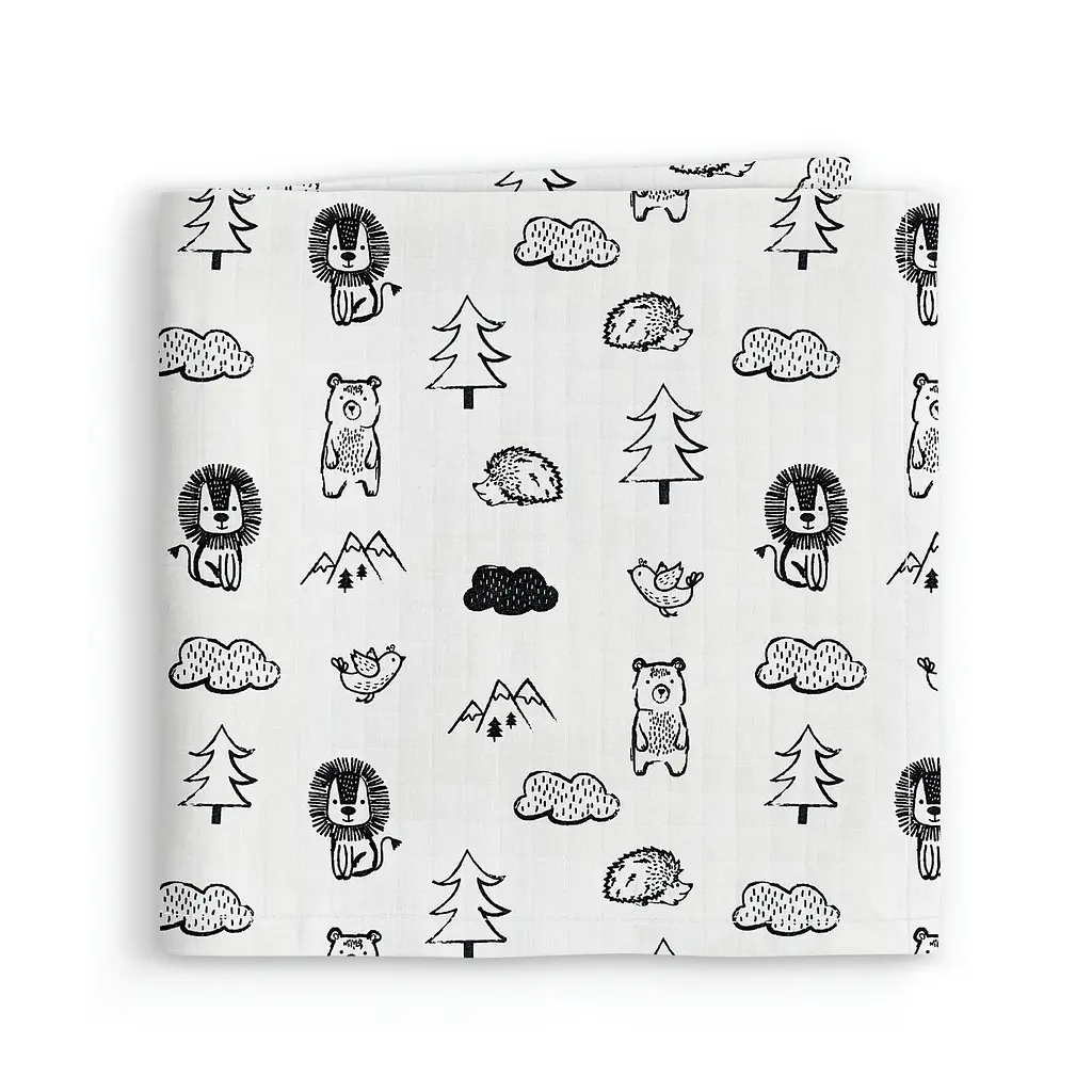 Пелюшки муслінові Cosas Animals 75x100 см, білі - фото 2