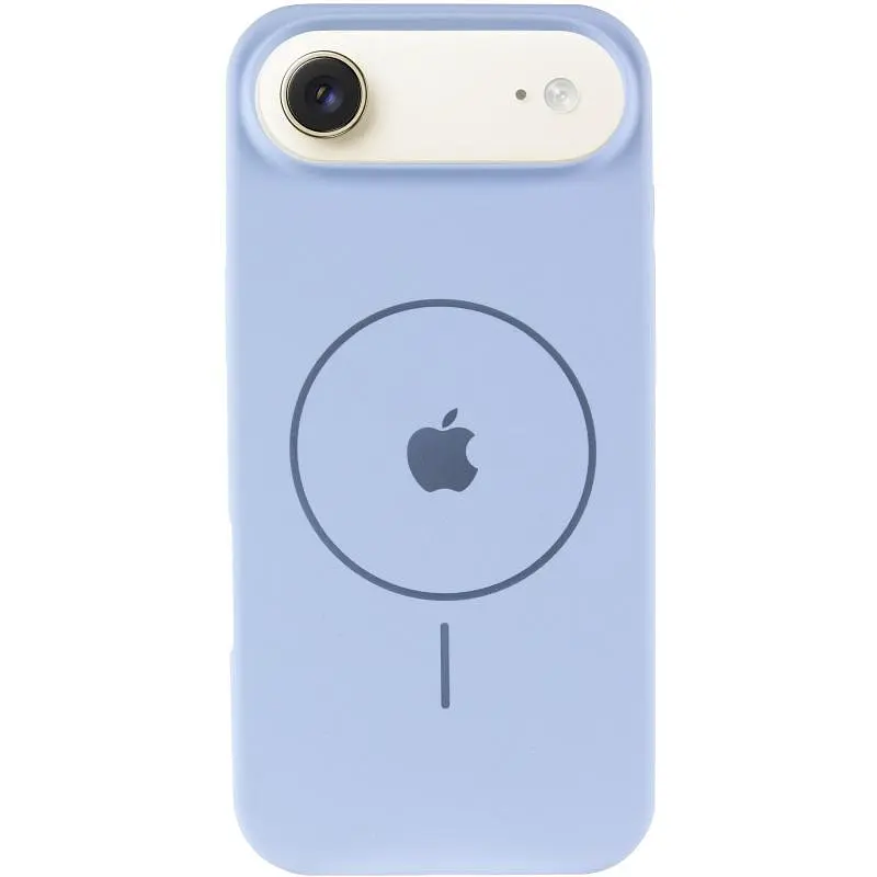 Чохол Epik Silicone Case Full Protective (AA) V2 with MagSafe для Apple iPhone 17 Air (6.5) Блакитний / Lilac Blue - фото 2