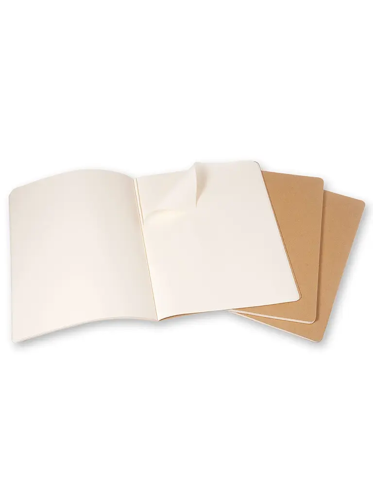 Записник Moleskine Cahier XXL, Нелінований Бежевий (QP433) - фото 3