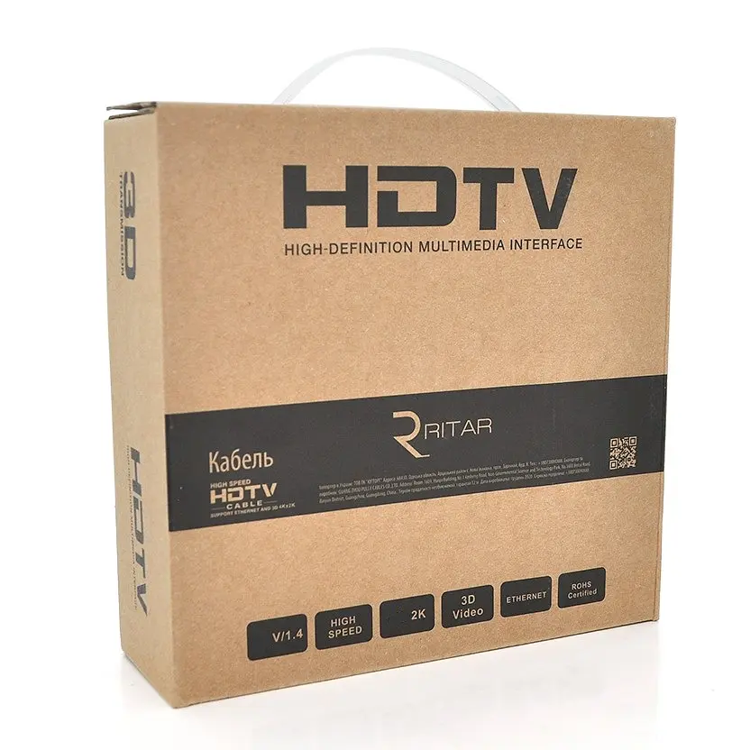 Кабель HDMI v1.4 Ritar PLHD94 Premium OD-8.5mm Ultra HD 1080P, з фільтром, 5m - фото 3
