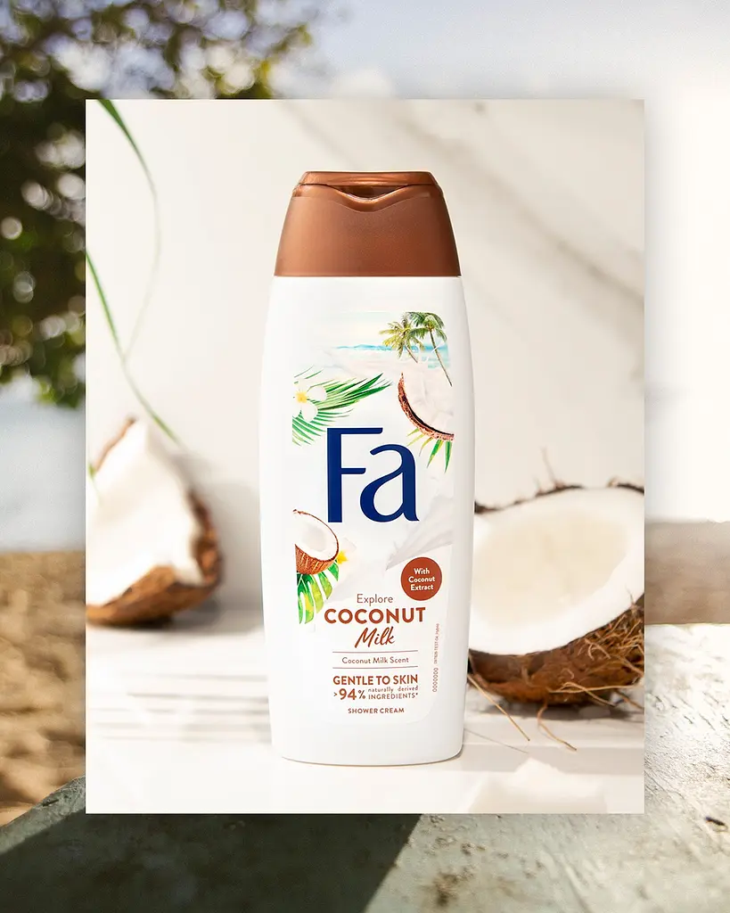 Крем-гель для душу Fa Coconut Milk Аромат Кокосового молочка, 500 мл - фото 3
