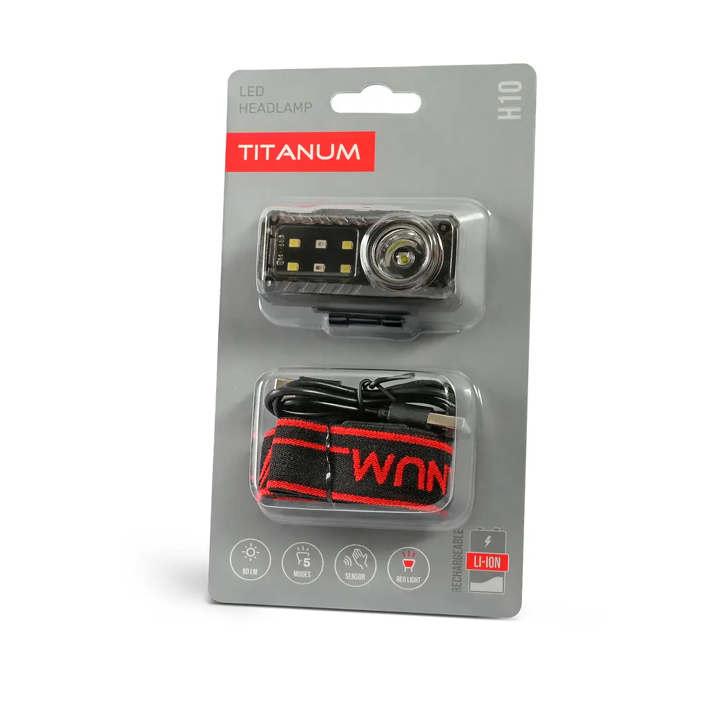 Налобный светодиодный фонарик Titanum TLF-H10 (TLF-H10) - фото 8