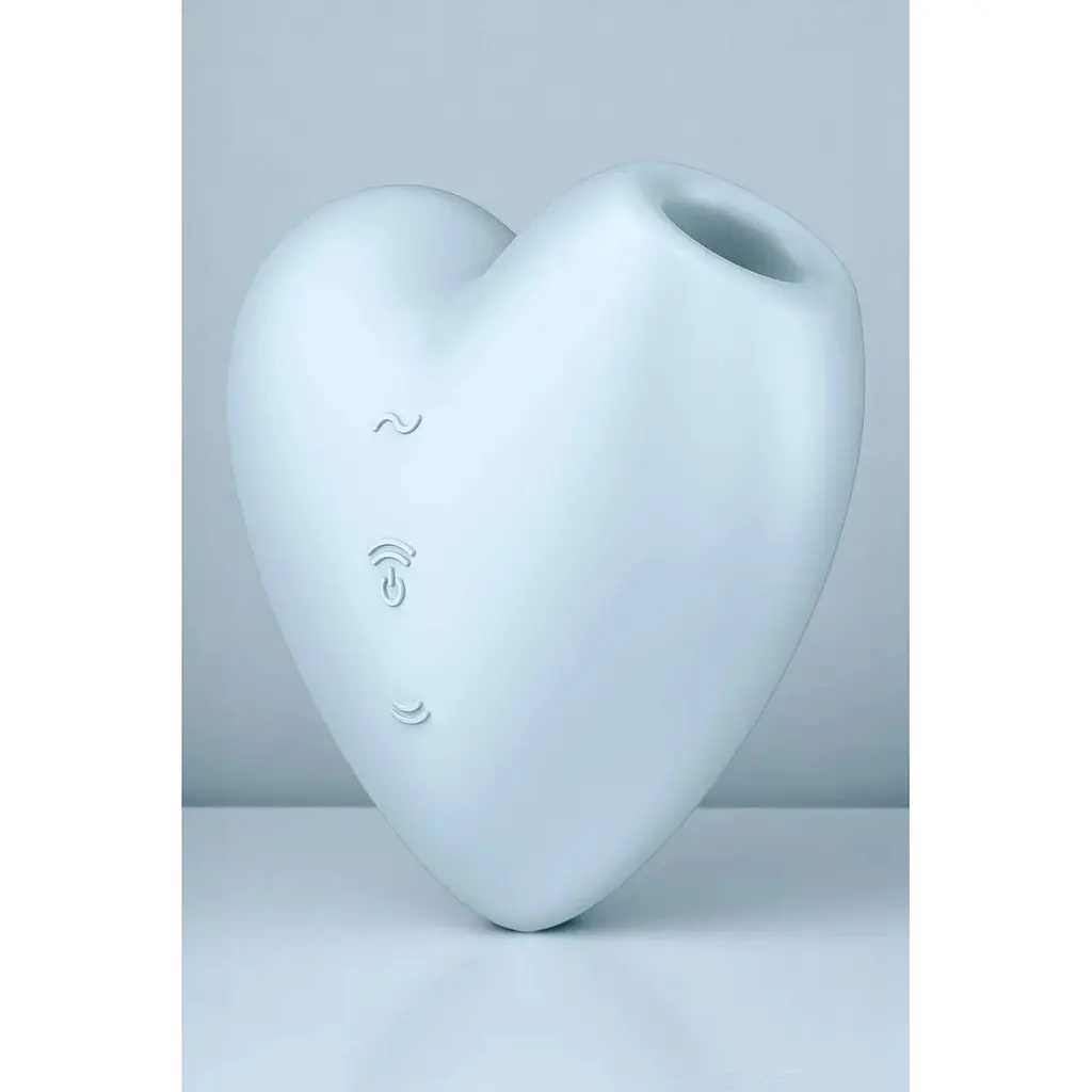 Вакуумний стимулятор Satisfyer Cutie Heart Синій ваш маленький секрет інтимного задоволення - фото 2