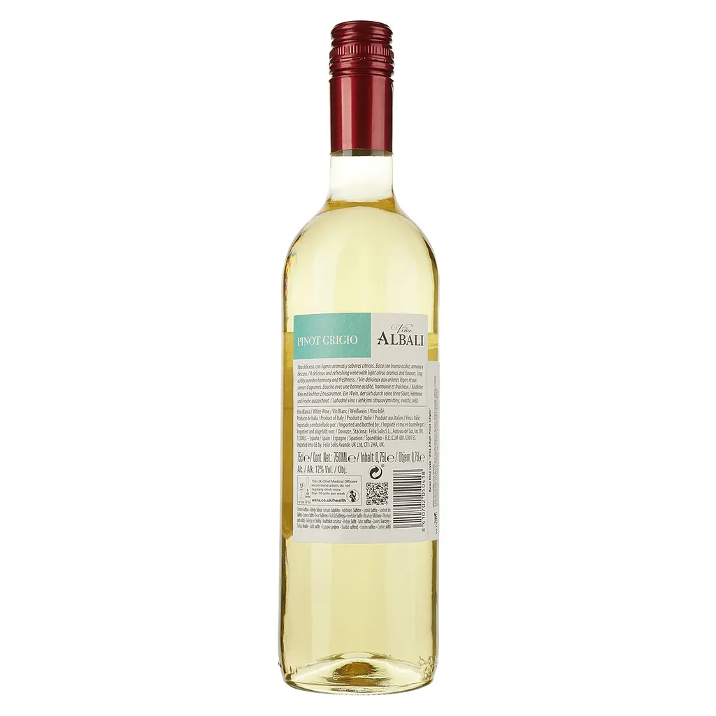 Вино Felix Solis Vina Albali Pinot Grigio, белое, сухое, 13 %, 0,75 л (8000019087445) - фото 2