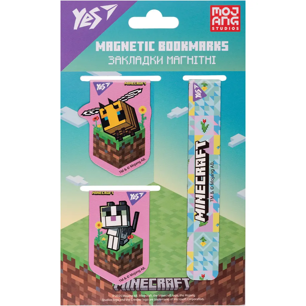 Закладки магнітні Yes Minecraft Spring 3 шт. (708343) - фото 2