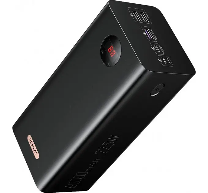 Зовнішній акумулятор Romoss PEA60 60000mAh 22.5W чорний - фото 2